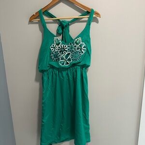 Judith March  Green Floral Embellished Dress